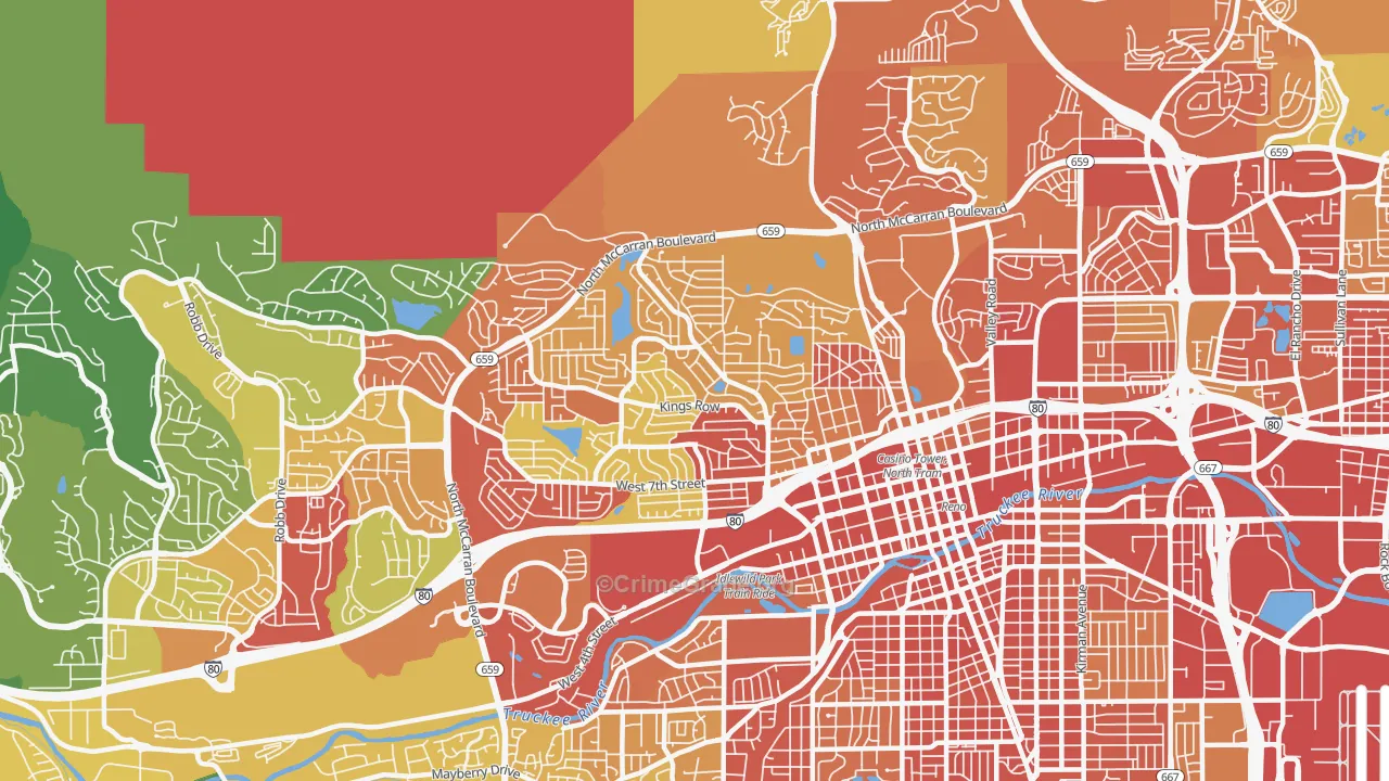 89503, NV Map of Theft Rates