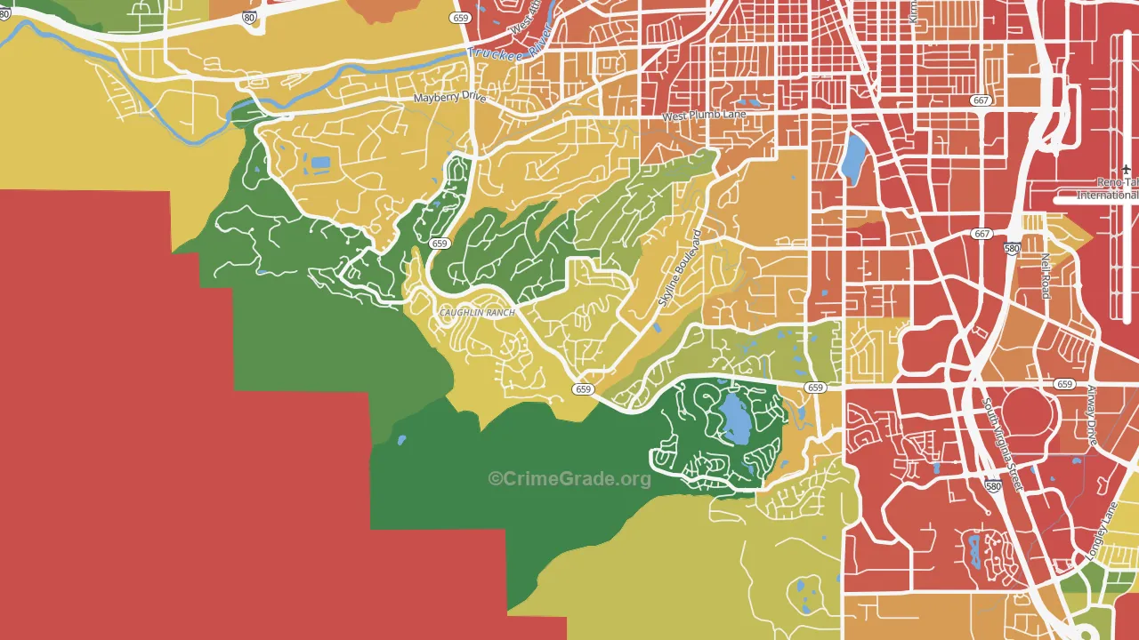 89519, NV Map of Theft Rates