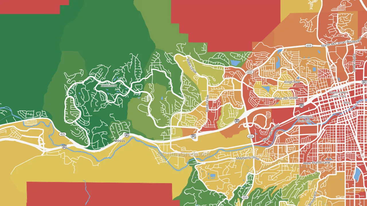 89523, NV Map of Theft Rates