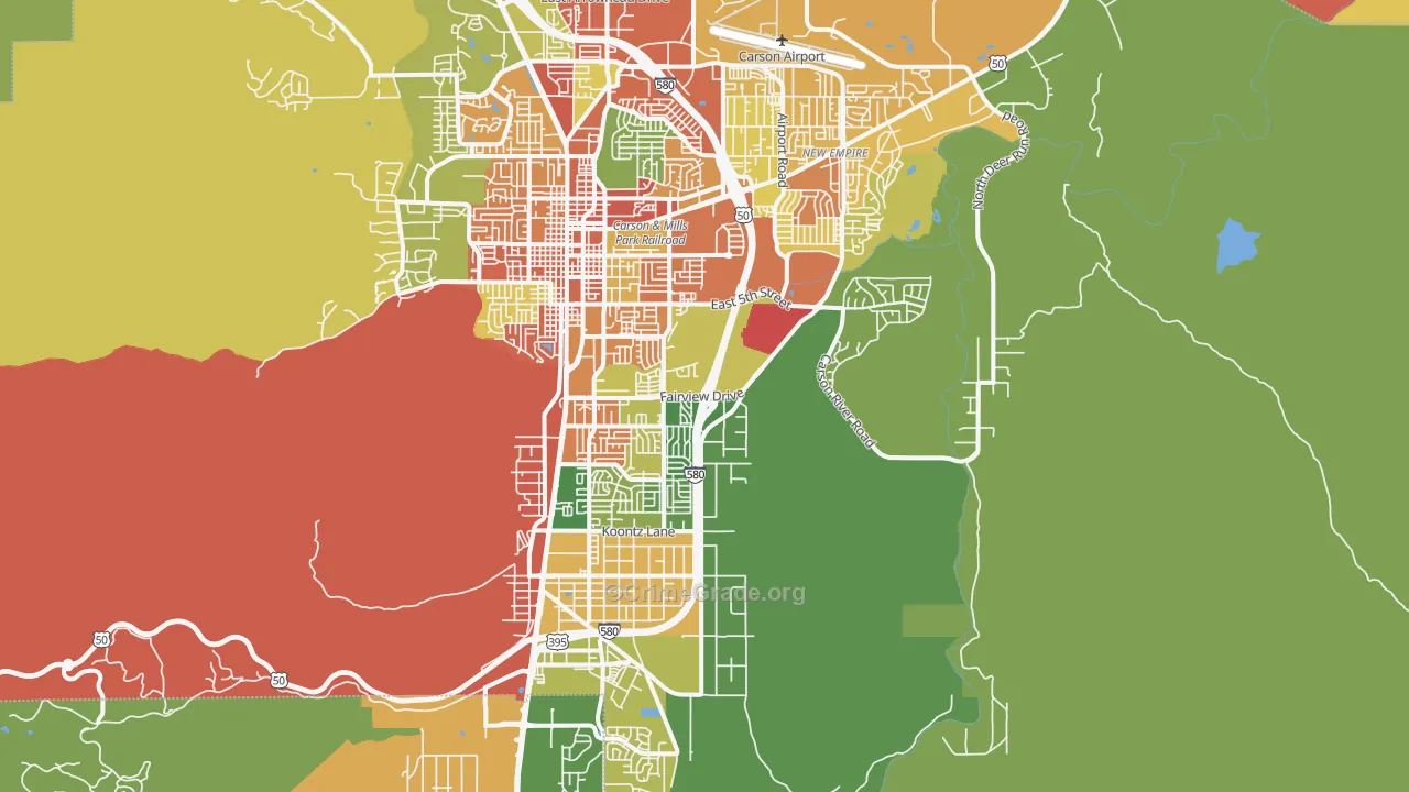 89701, NV Map of Theft Rates
