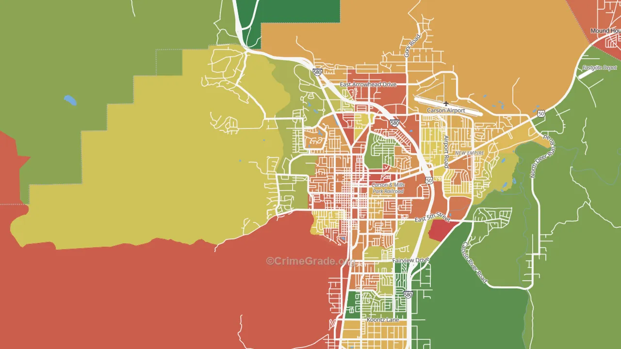 89703, NV Map of Theft Rates