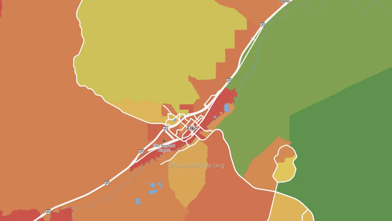 89801, NV Map of Theft Rates