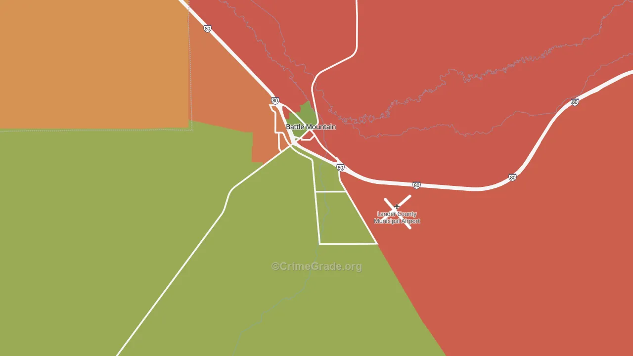 89820, NV Map of Theft Rates
