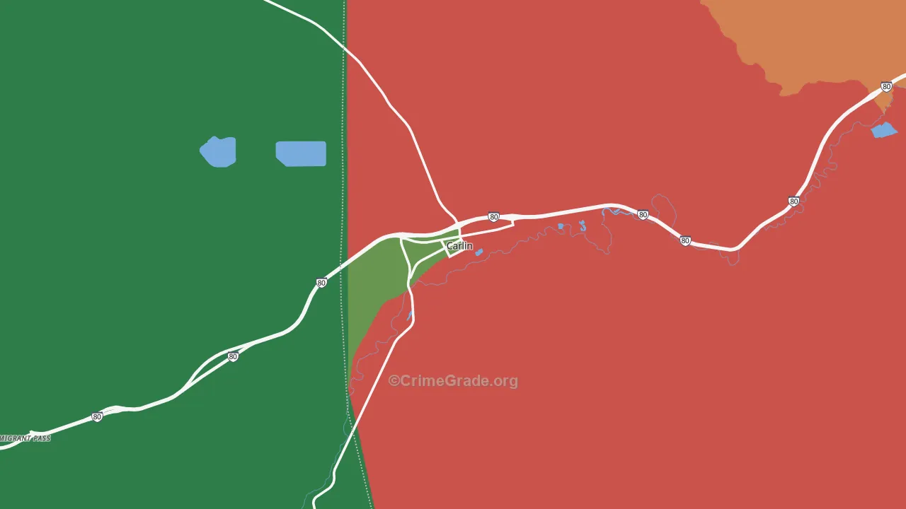 89822, NV Map of Theft Rates