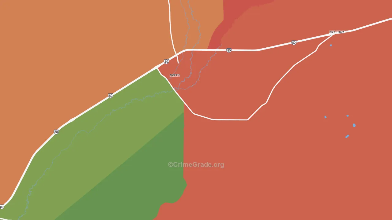 89823, NV Map of Theft Rates