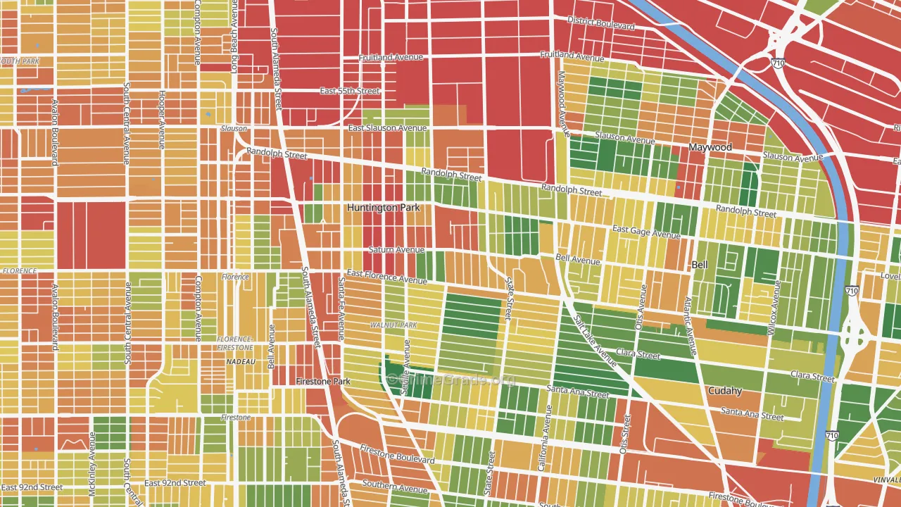 90255, CA Map of Theft Rates