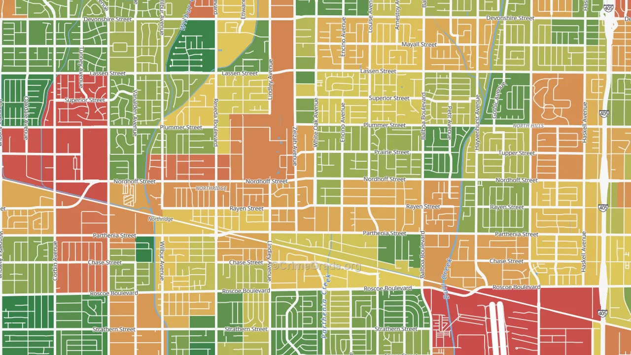 91325, CA Map of Theft Rates