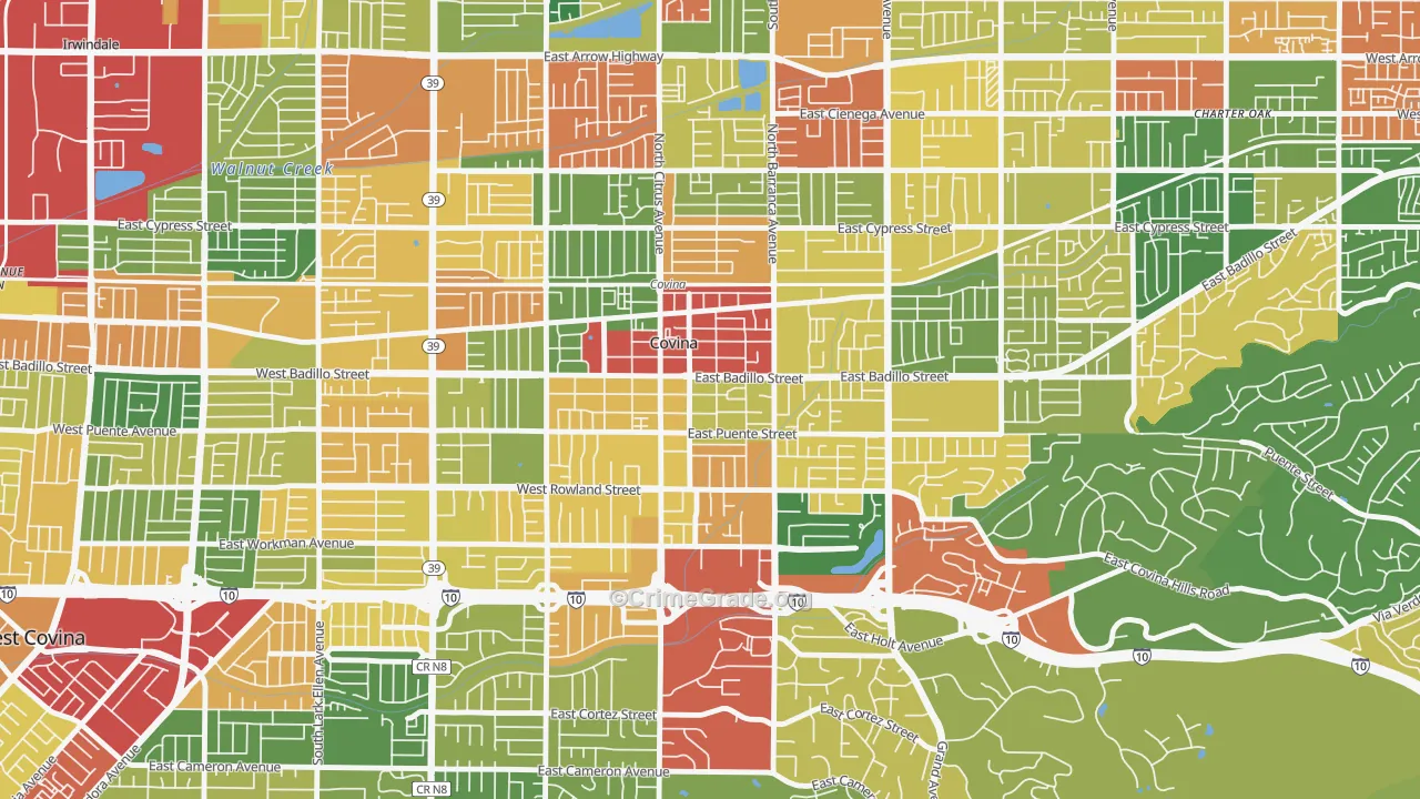 91723, CA Map of Theft Rates