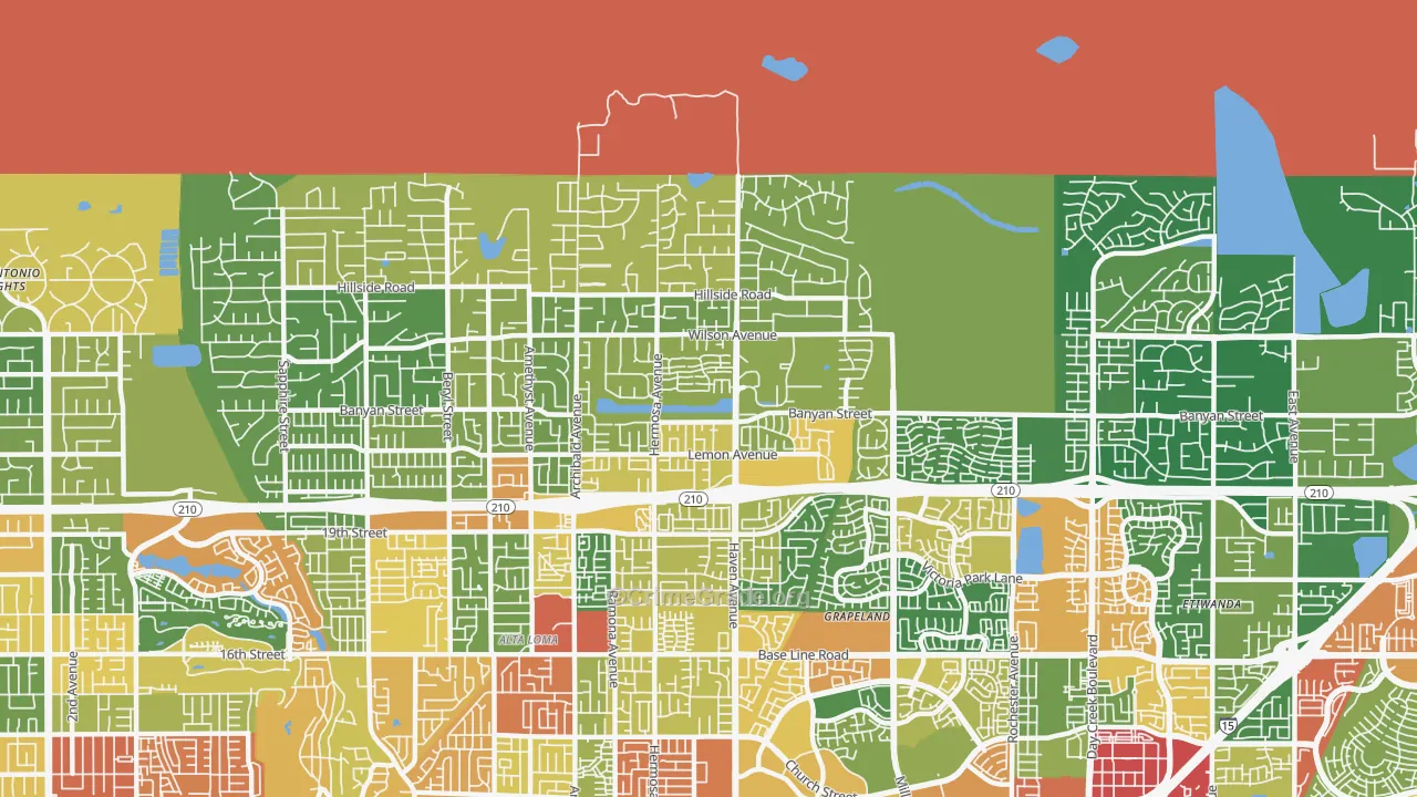 91737, CA Map of Theft Rates