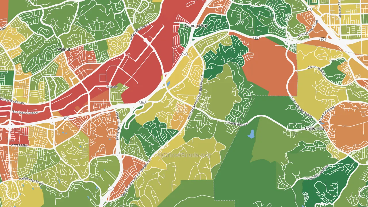 91765, CA Map of Theft Rates