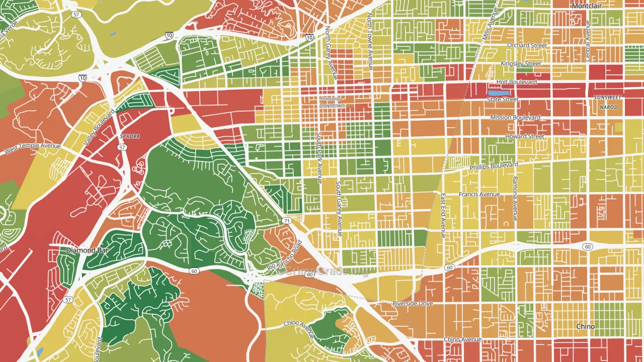 91766, CA Map of Theft Rates