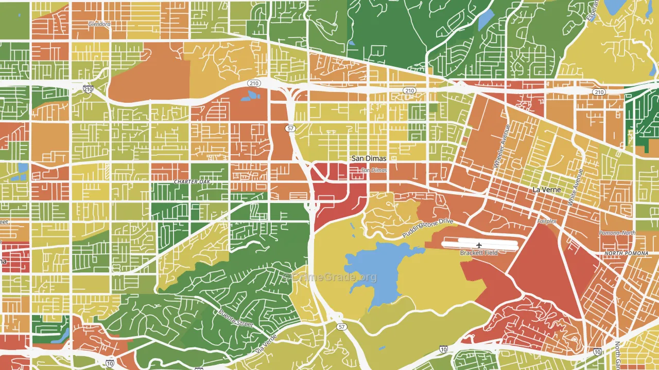 91773, CA Map of Theft Rates