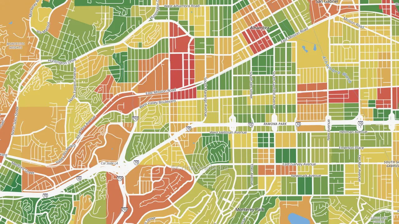 91803, CA Map of Theft Rates