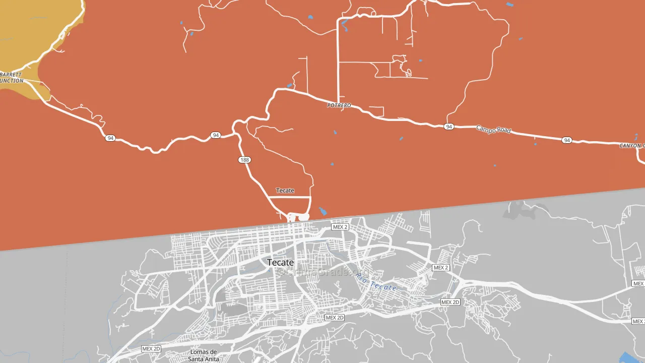 91980, CA Map of Theft Rates