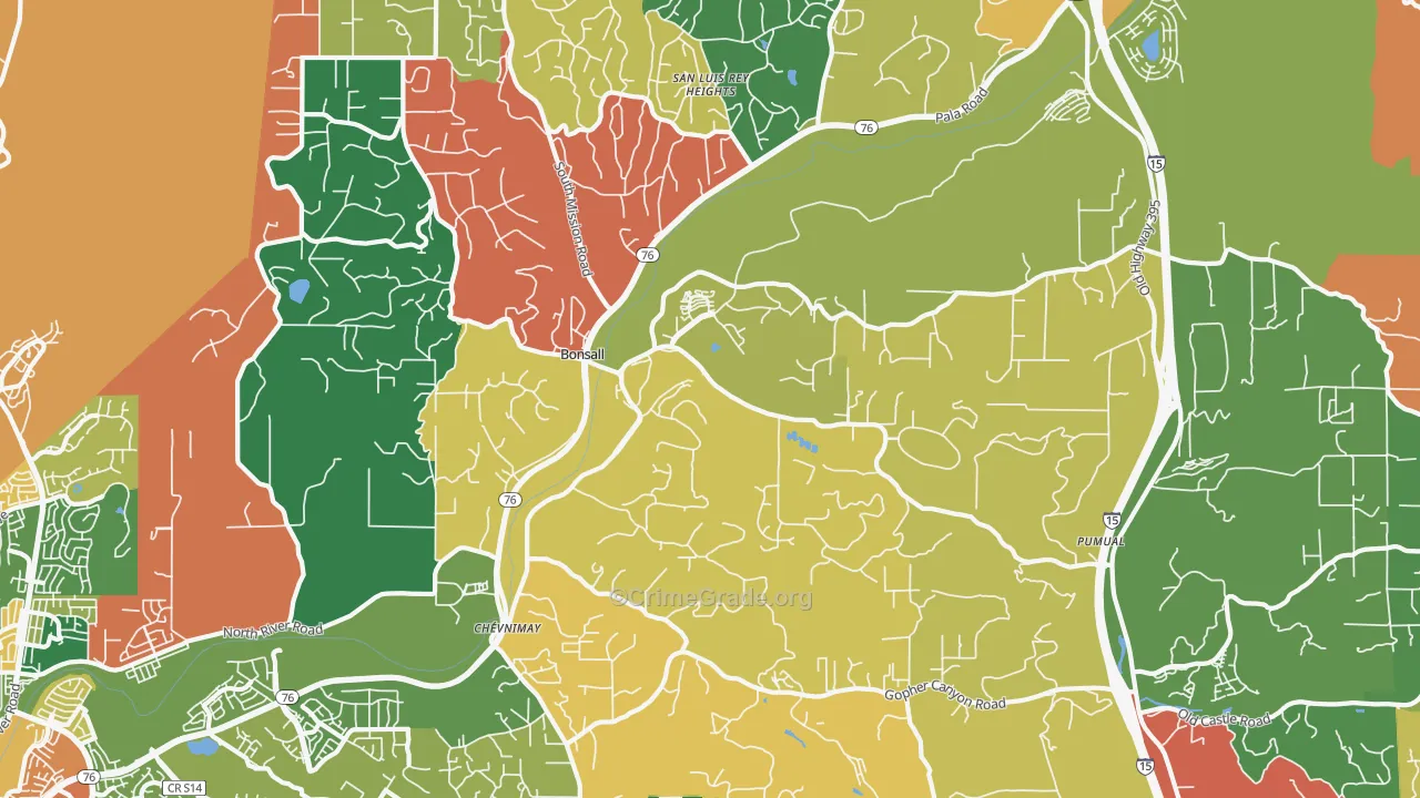 92003, CA Map of Theft Rates