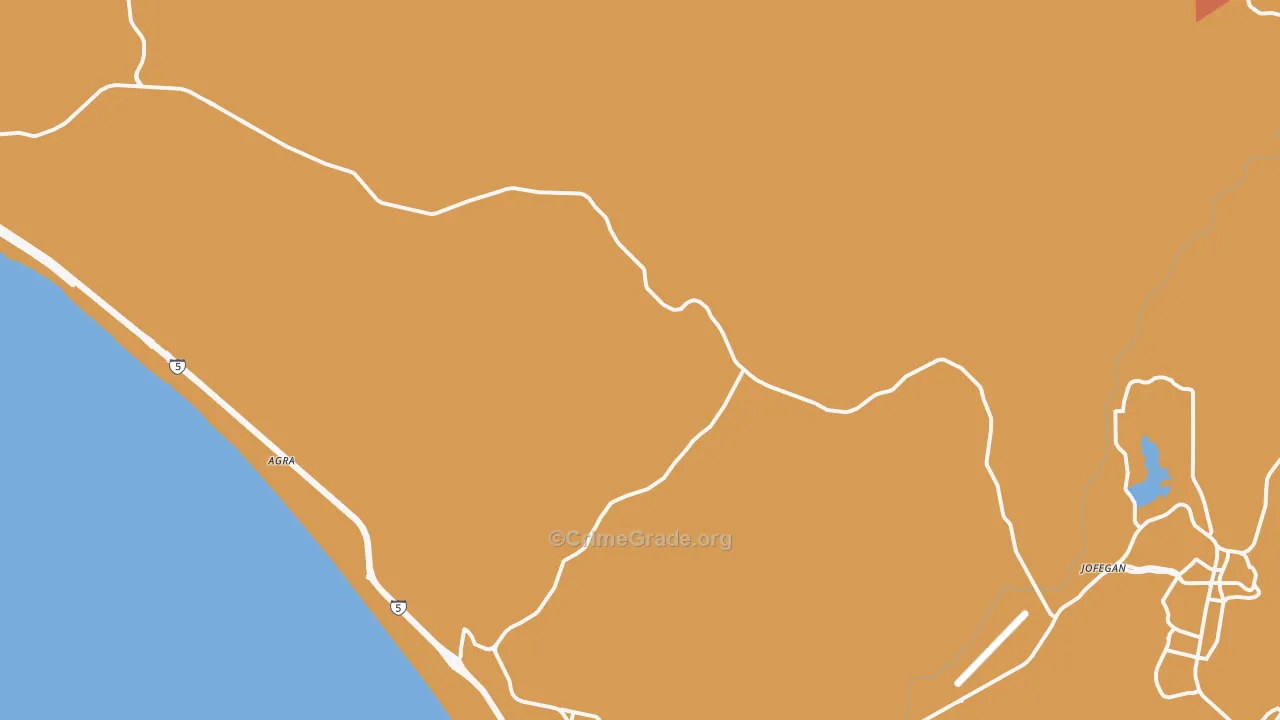 92055, CA Map of Theft Rates