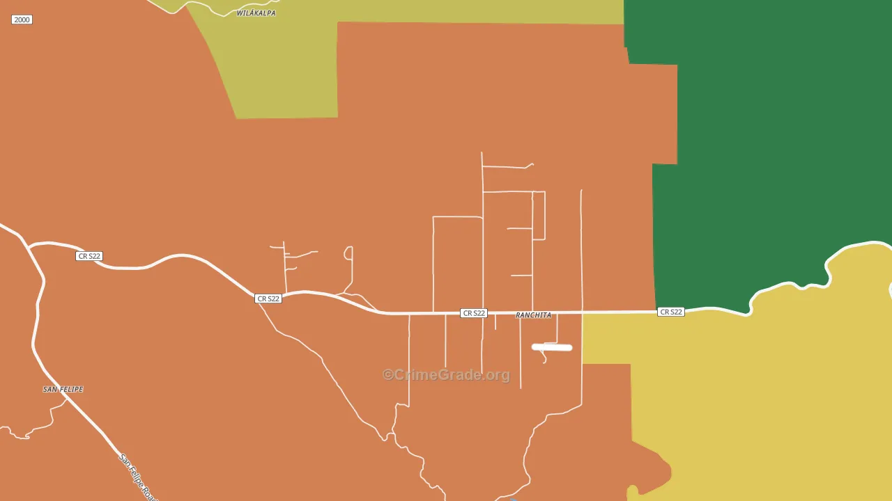 92066, CA Map of Theft Rates