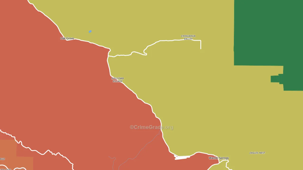 92086, CA Map of Theft Rates