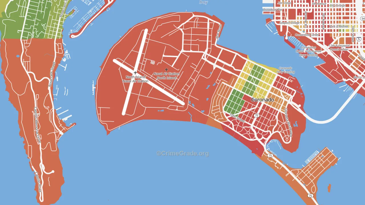 92135, CA Map of Theft Rates