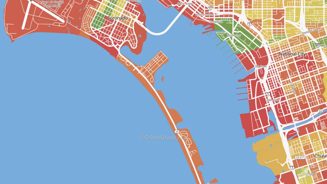 92155, CA Map of Theft Rates