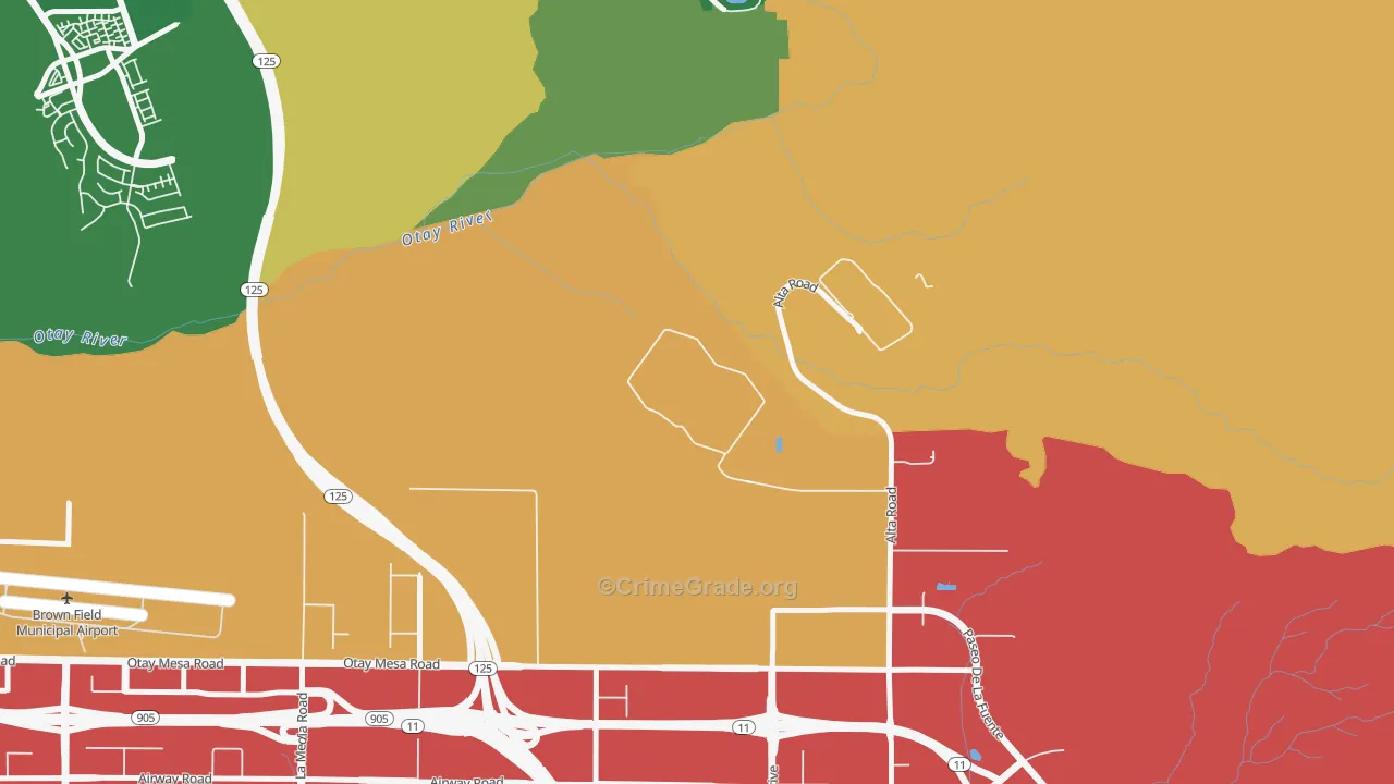 92179, CA Map of Theft Rates