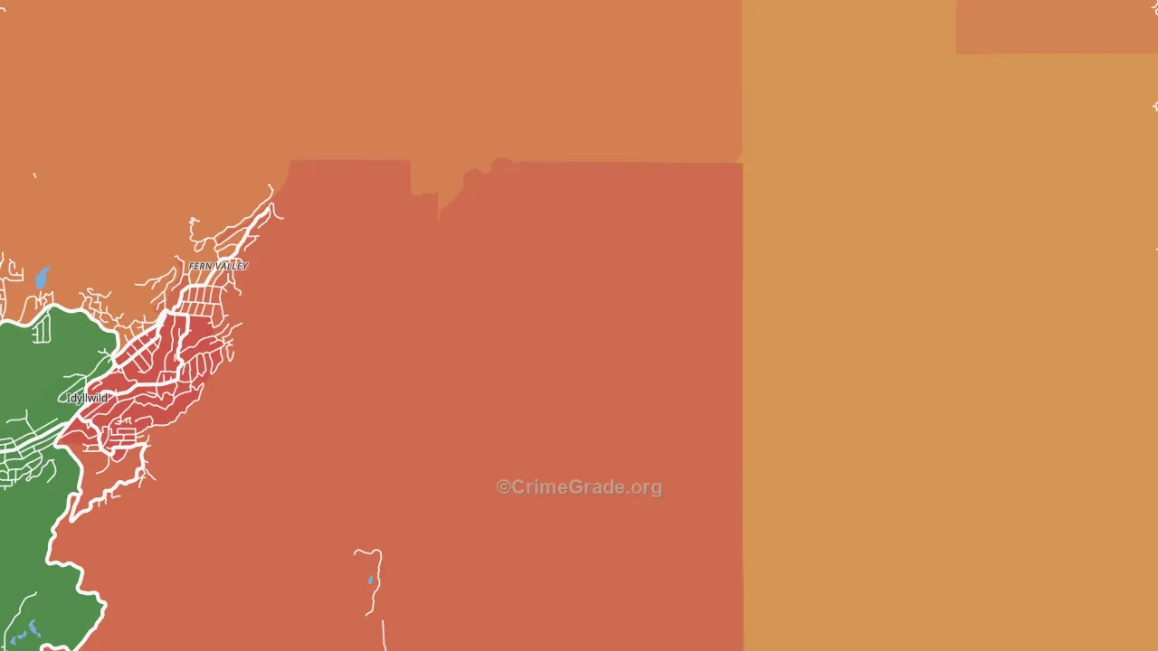 92263, CA Map of Theft Rates