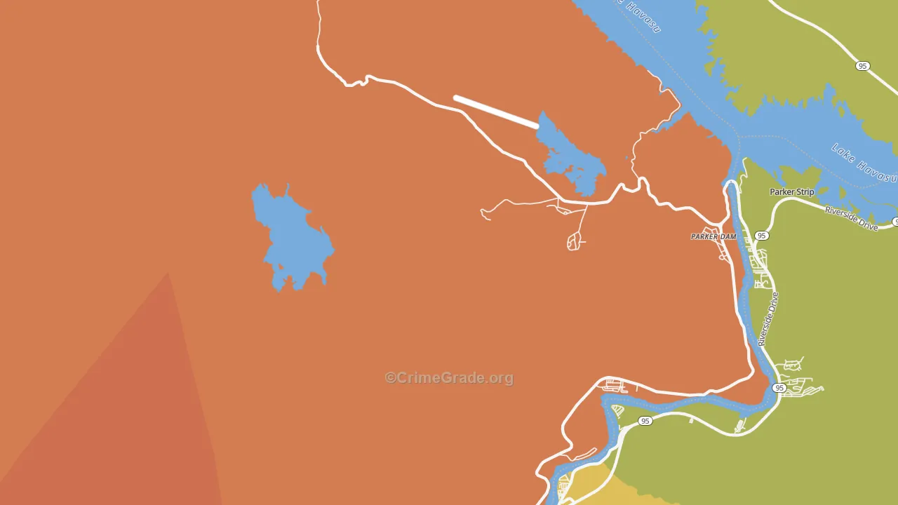 92267, CA Map of Theft Rates