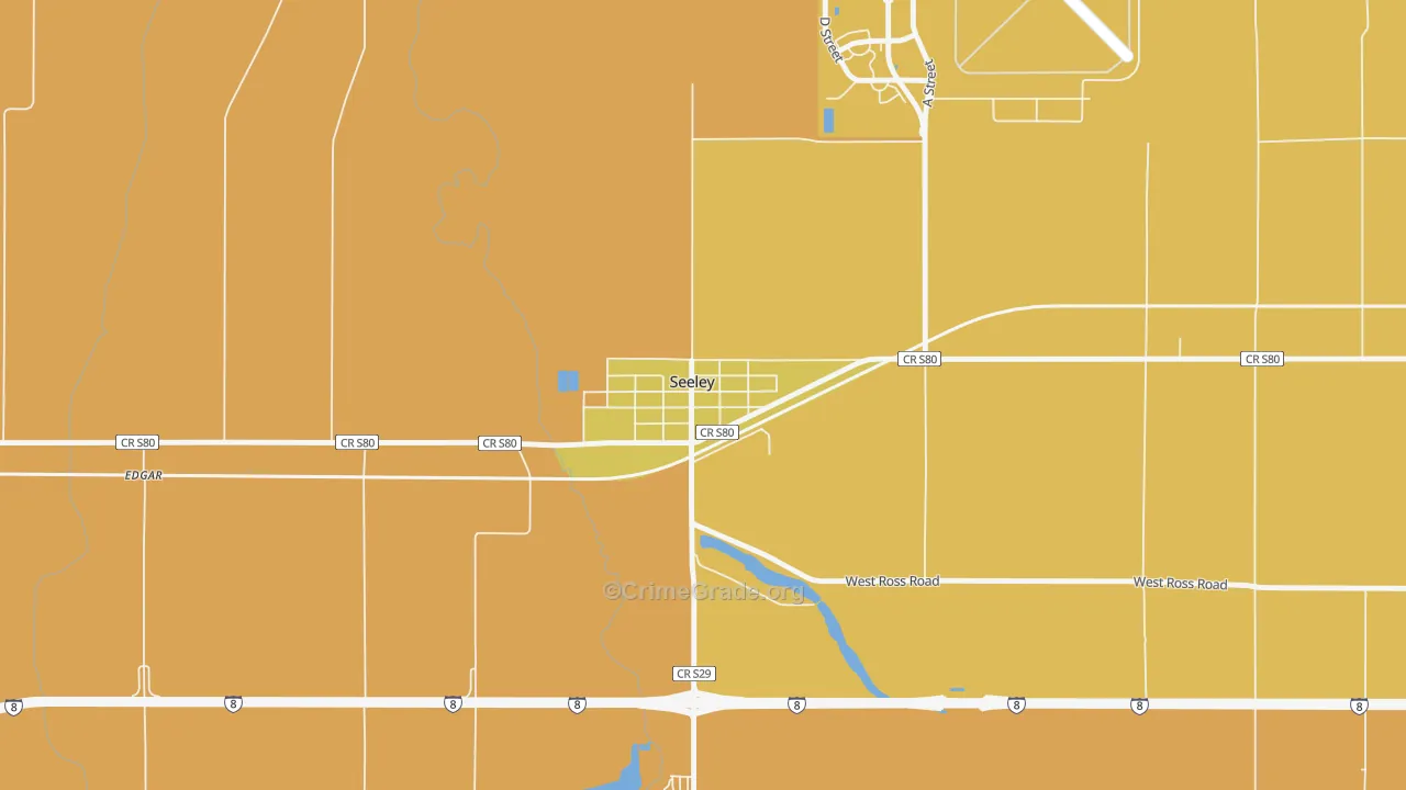 92273, CA Map of Theft Rates