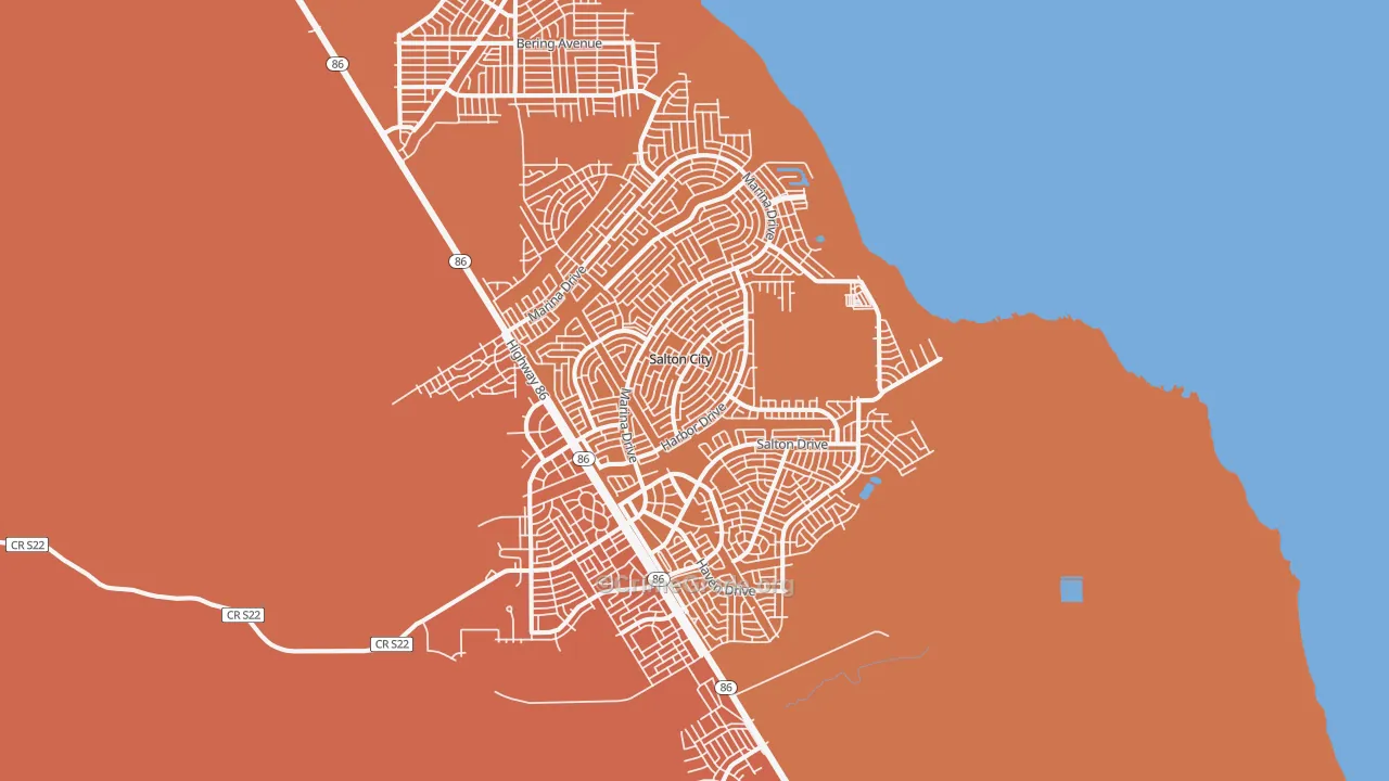 92275, CA Map of Theft Rates