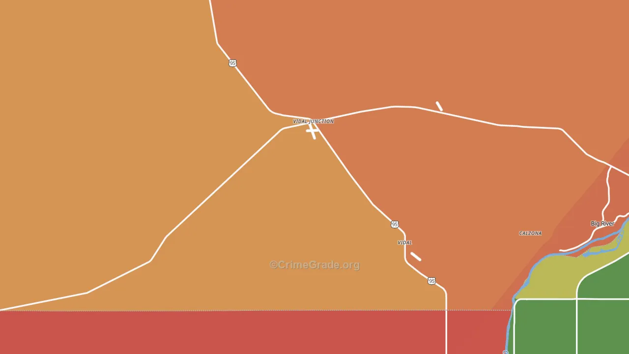 92280, CA Map of Theft Rates