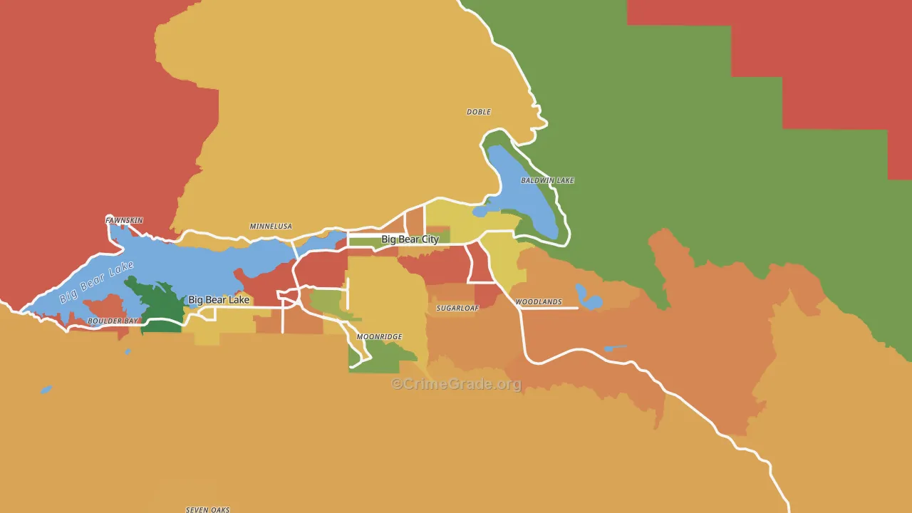 92314, CA Map of Theft Rates