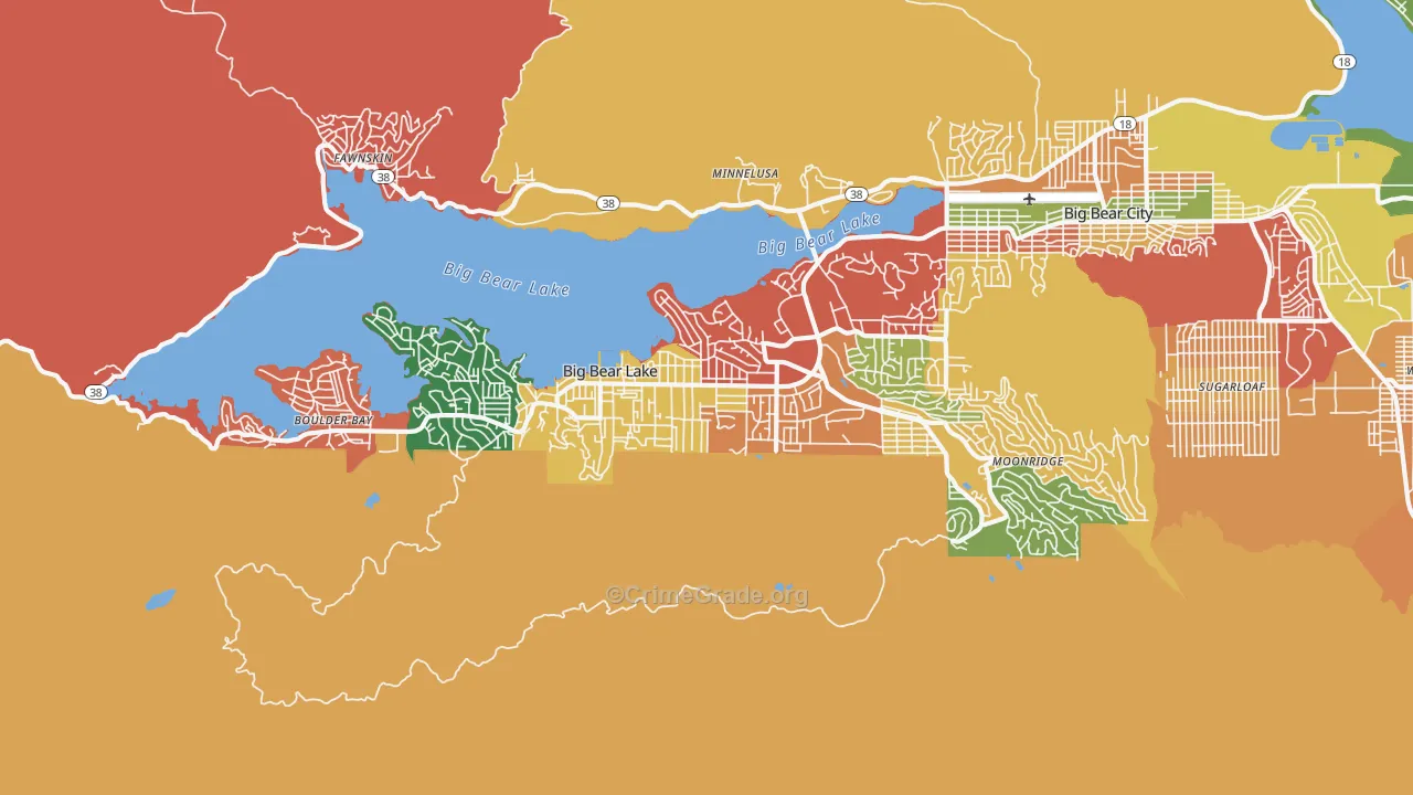 92315, CA Map of Theft Rates
