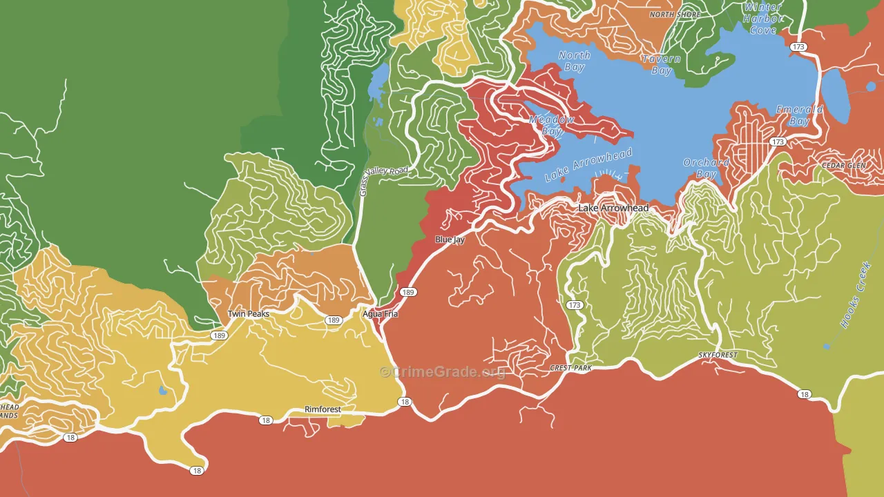 92317, CA Map of Theft Rates