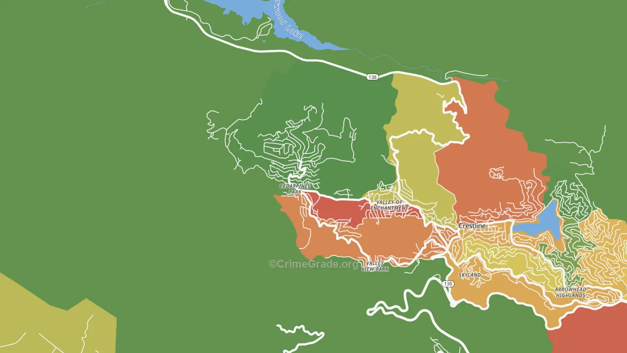 92322, CA Map of Theft Rates