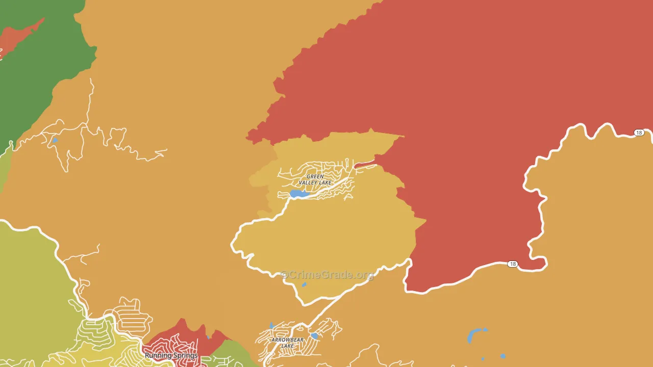 92341, CA Map of Theft Rates