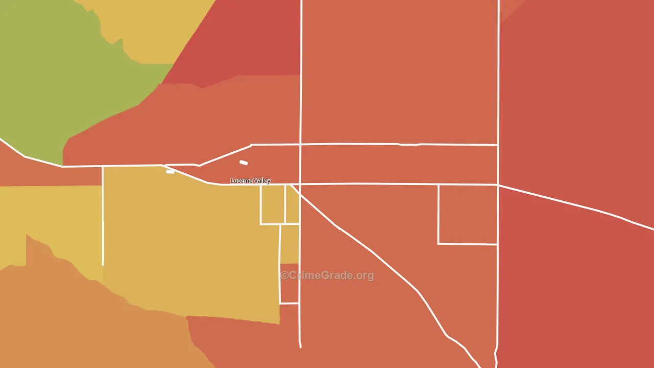 92356, CA Map of Theft Rates