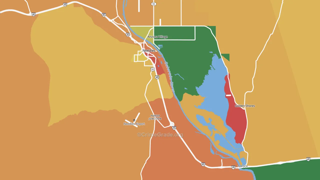 92363, CA Map of Theft Rates