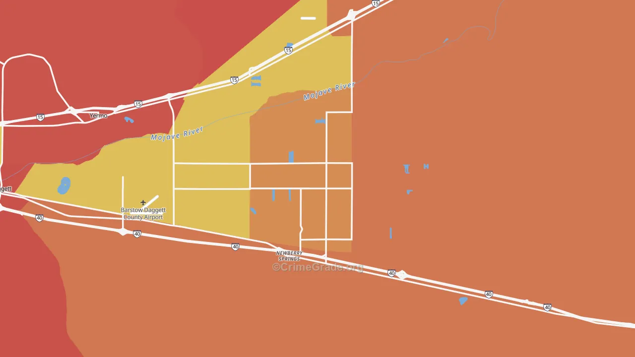 92365, CA Map of Theft Rates