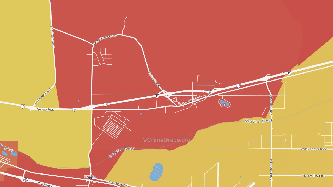 92398, CA Map of Theft Rates