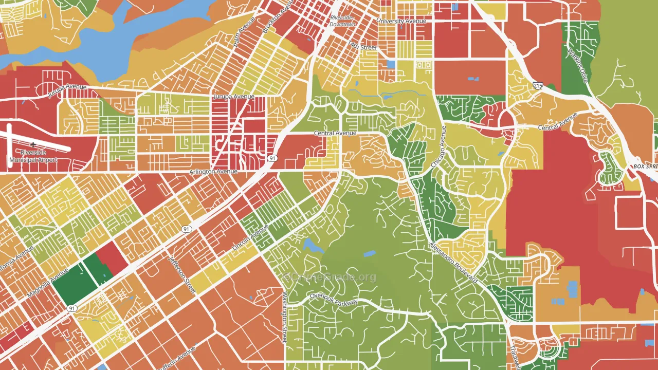 92506, CA Map of Theft Rates