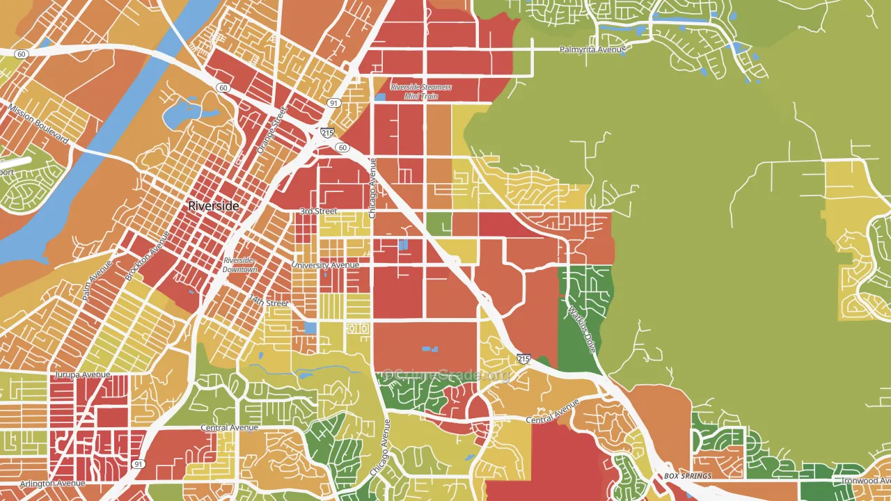 92507, CA Map of Theft Rates