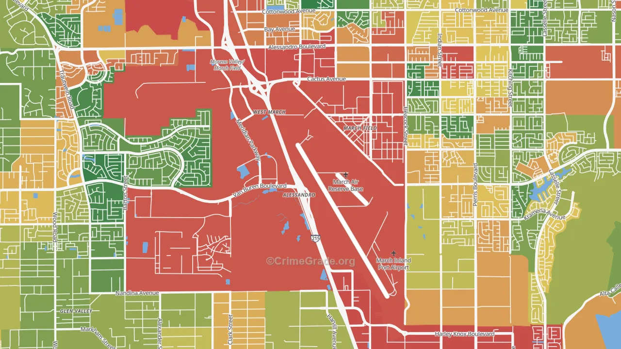 92518, CA Map of Theft Rates