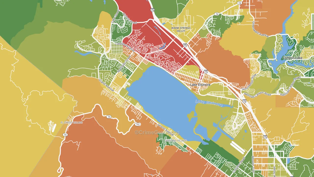 92530, CA Map of Theft Rates