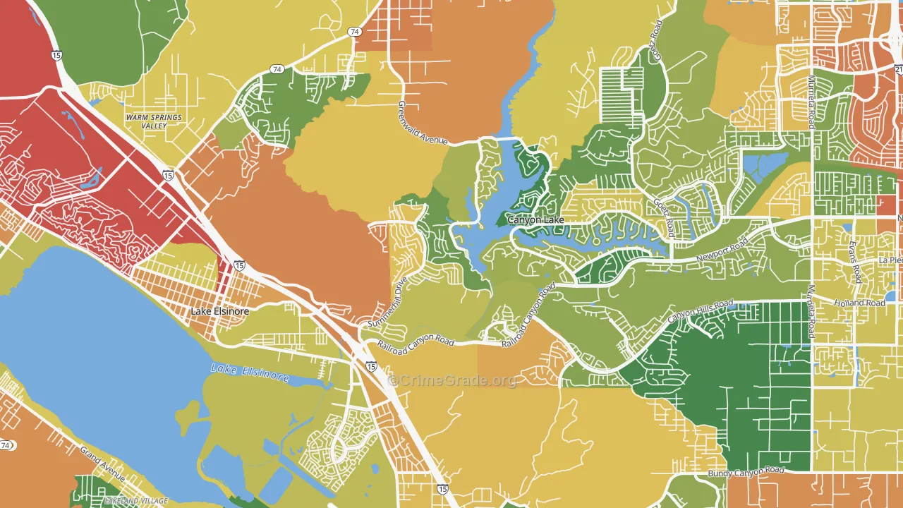 92532, CA Map of Theft Rates