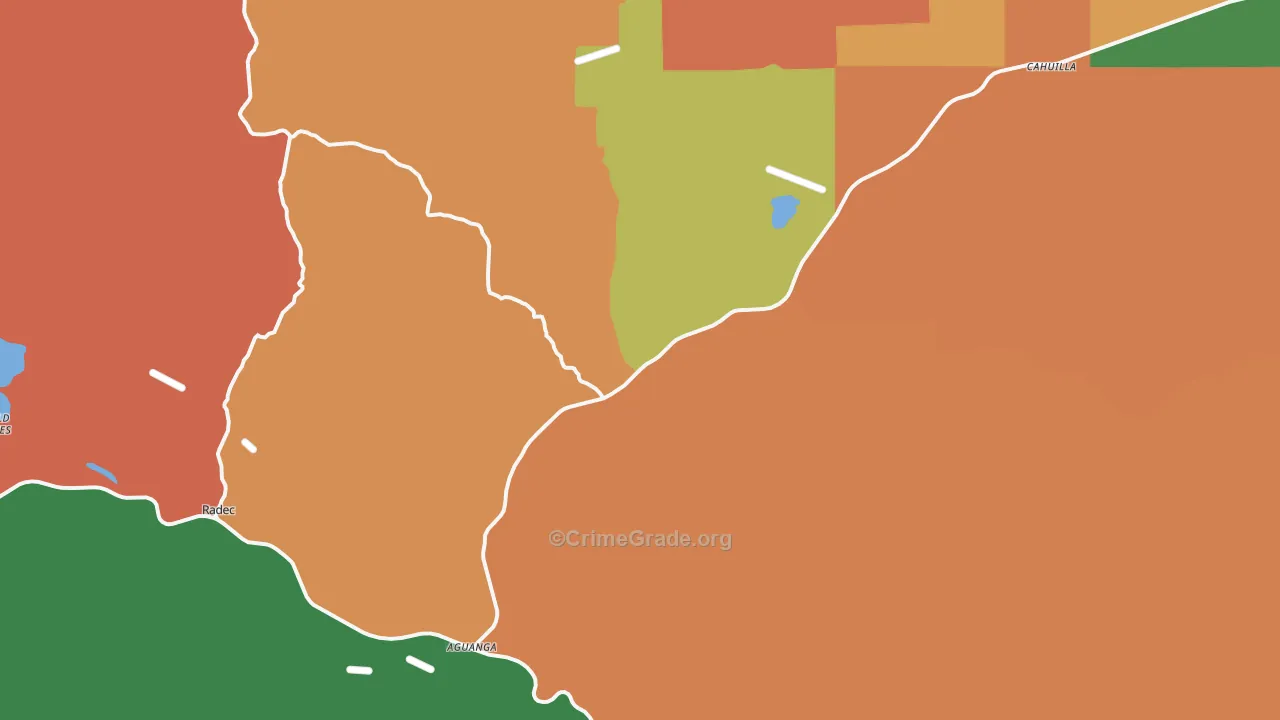 92536, CA Map of Theft Rates