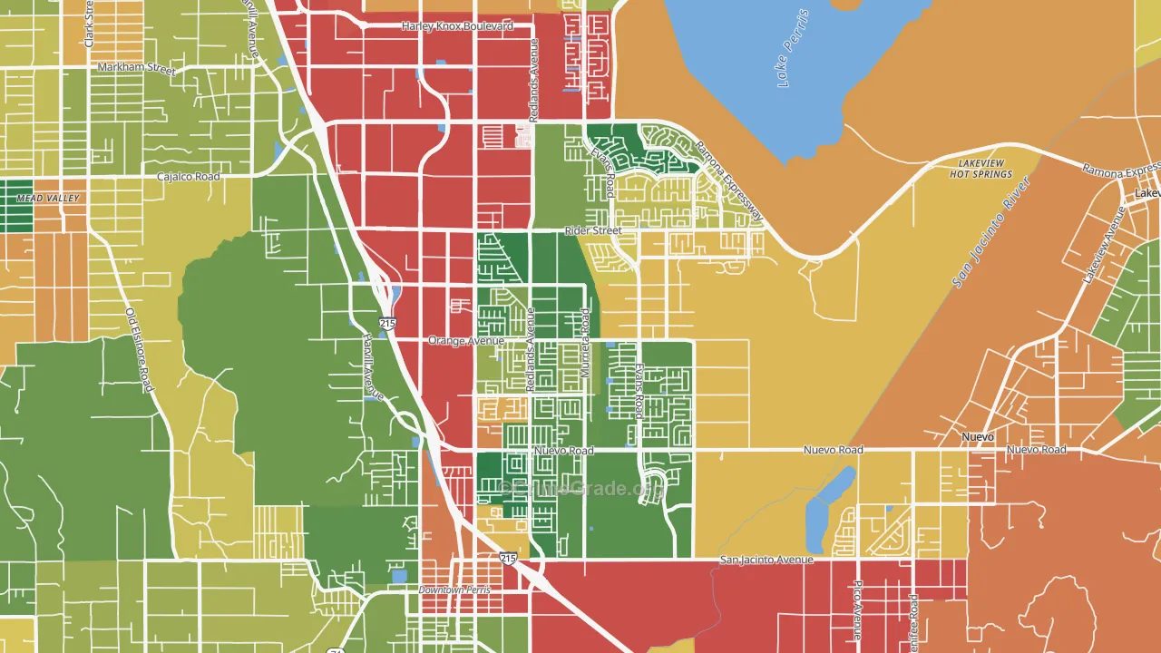 92571, CA Map of Theft Rates