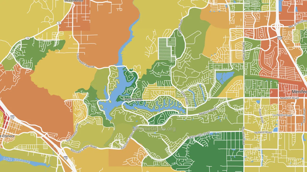 92587, CA Map of Theft Rates