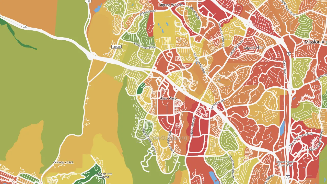 92656, CA Map of Theft Rates