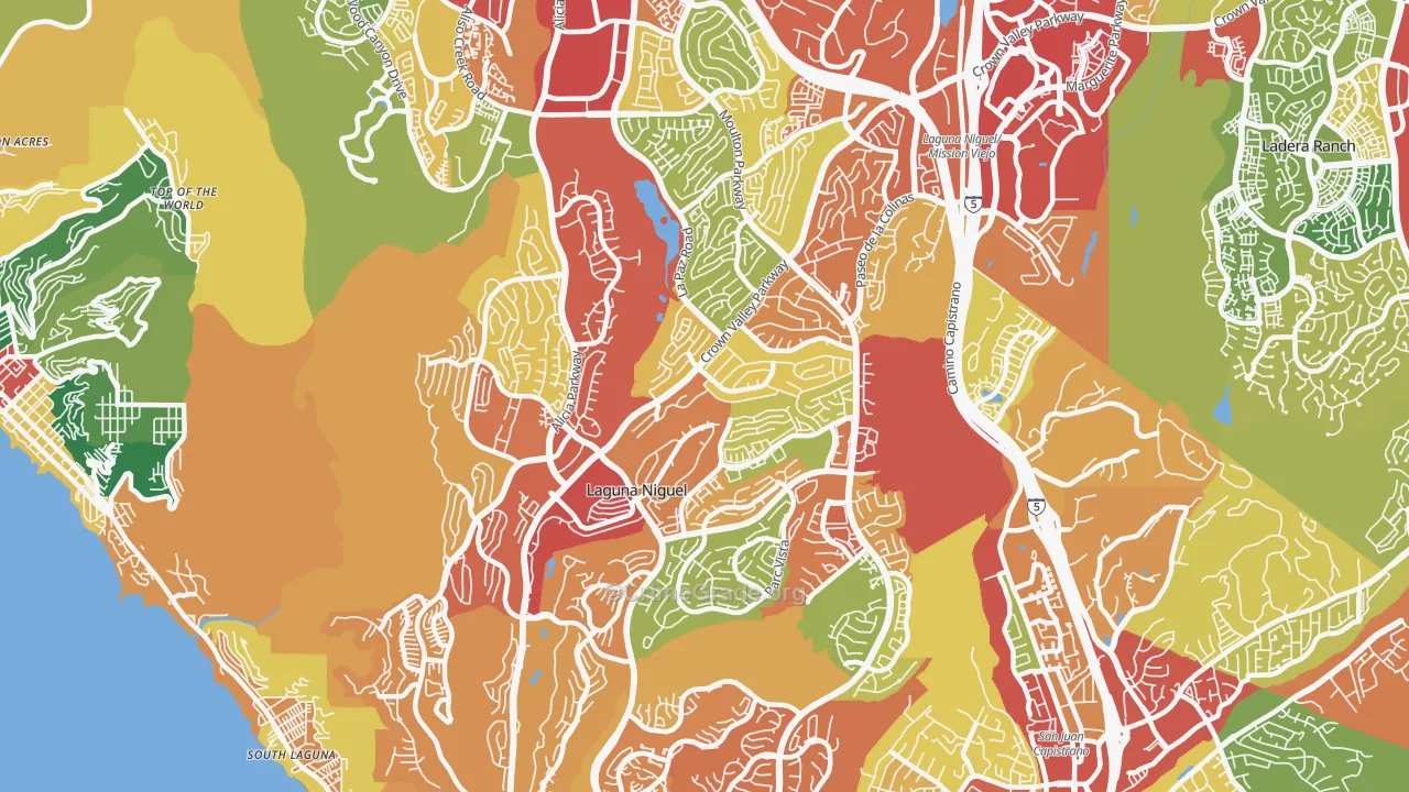 92677, CA Map of Theft Rates