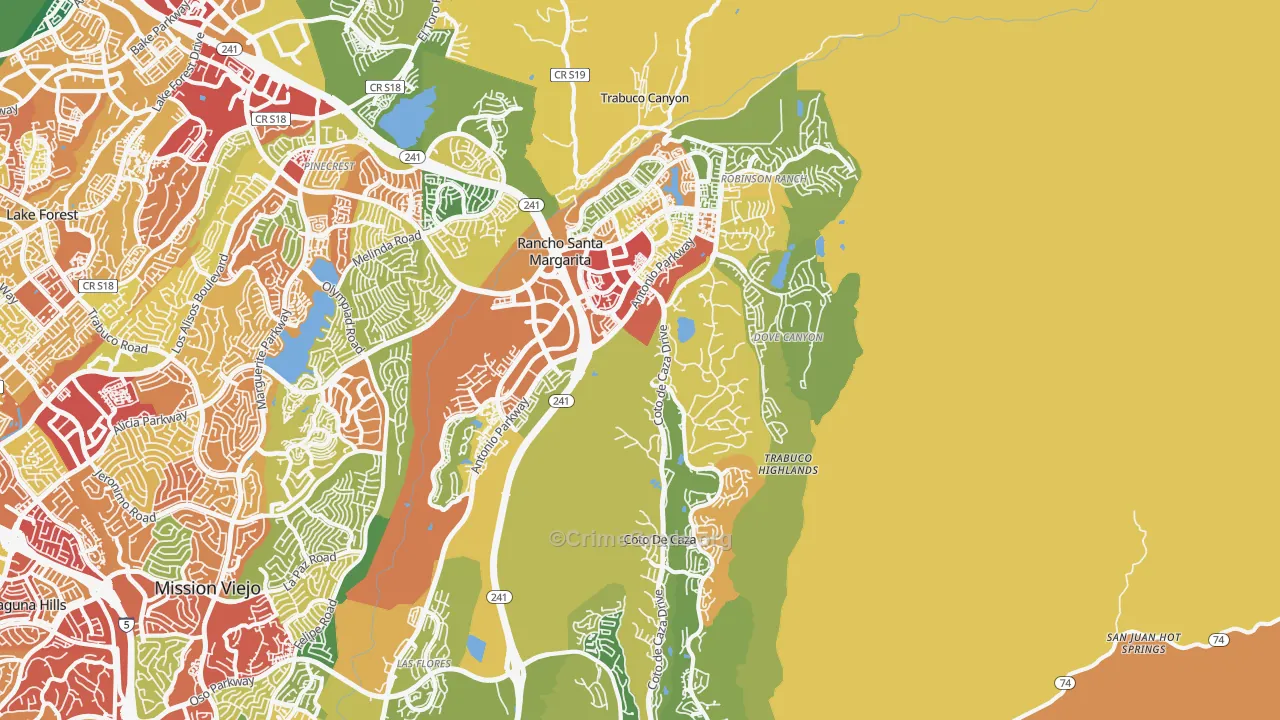 92679, CA Map of Theft Rates